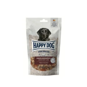 Happy Dog تشویقی جویدنی سگ بالغ Diced Beef Lung با گوشت گاو 400 گرم