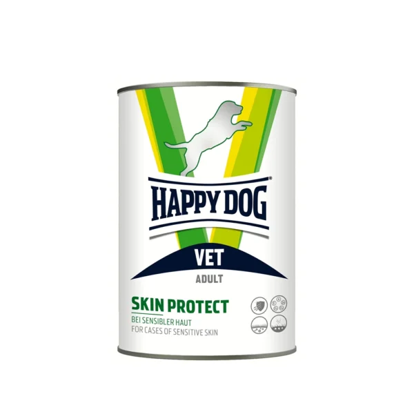 Happy Dog غذای مرطوب سگ بالغ VET Diet Skin Protect wet 6×400 گرم