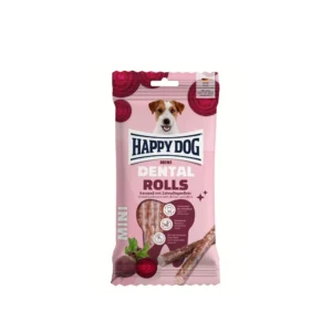 Happy Dog تشویقی سگ بالغ Dental Snacks Dental Rolls Mini نژاد کوچک 92 گرم