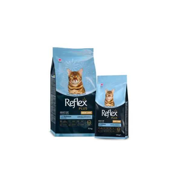 Reflex Plus Dry Food Adult Cat Skin Care with Salmon 15 KG