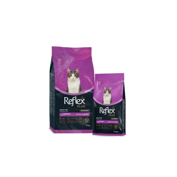 Reflex Plus Dry Food Adult Cat Gourmet with Chicken 1.5 KG