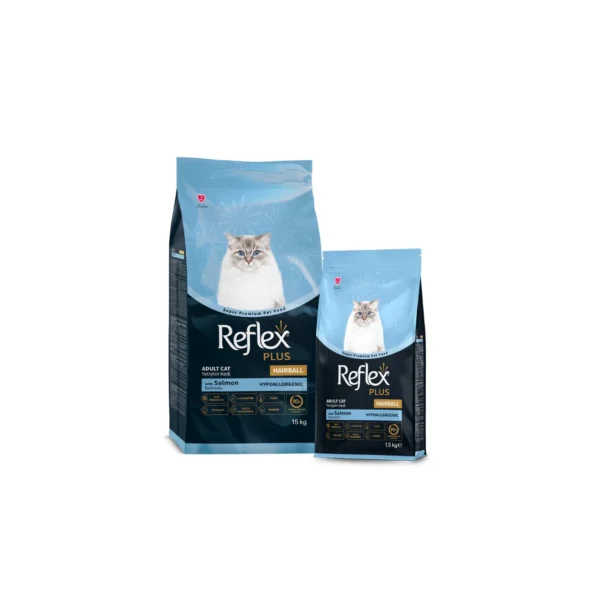 Reflex Plus Dry Food Adult Cat Hairball with Salmon 1.5 KG