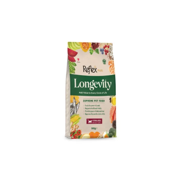 Reflex Plus Dry Food Sterilised Cat Longevity 900 G