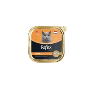 Reflex Plus Adult Cat Wet Chunks in Jelly with Veal 85 G