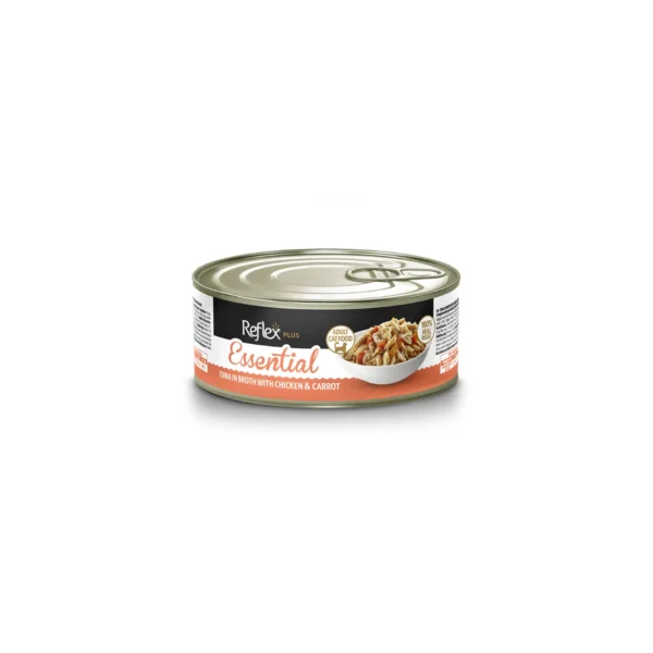 Reflex Plus Wet Food in Broth Adult Cat Essentials with Tuna & Chicken & Carrot 70 G