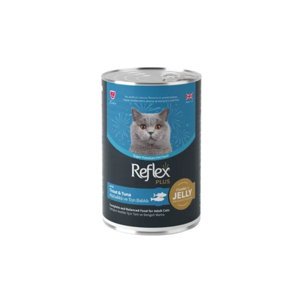 Reflex Plus Wet Chunks in Jelly Adult Cat with Tuna & Trout 85 G