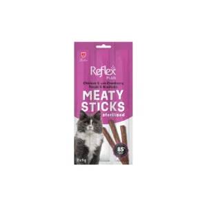 Reflex Sterilised Cat Meaty Sticks with Chicken and Cranberry 15 G