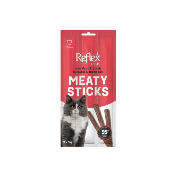 Reflex Adult Cat Meaty Sticks with Lamb and Veal 15 G