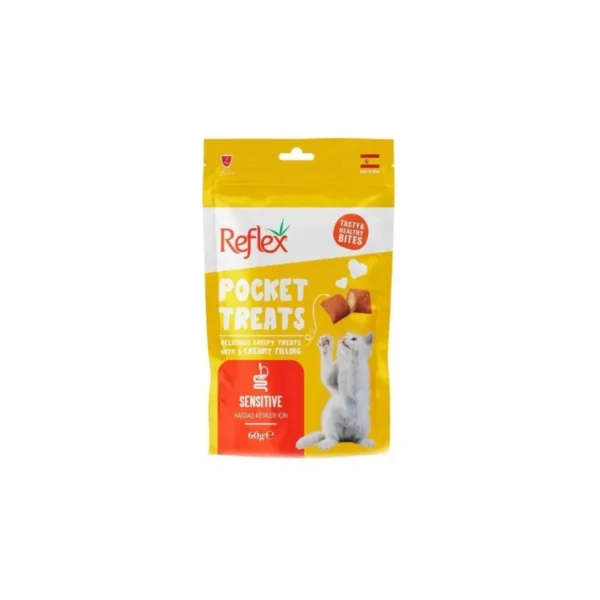 Reflex Pocket Treats Sensitive Adult Cat Treat 60 G