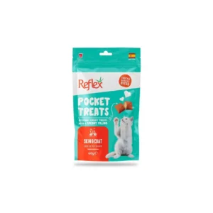 Reflex Pocket Treats Skin and Coat Adult Cat Treat 60 G