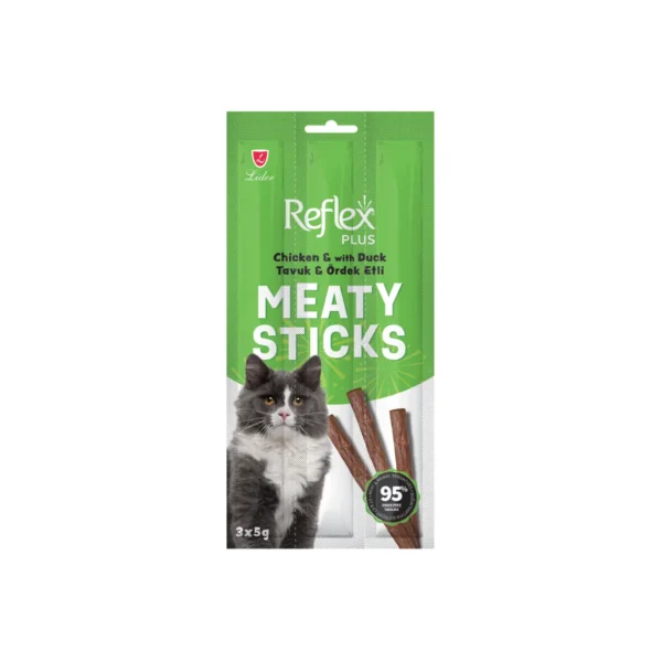 Reflex Adult Cat Meaty Sticks with Goose and Game Meat 15 G