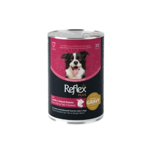 Reflex Plus Adult Dog Wet Chunks in Gravy with Lamb & Sweet Potato