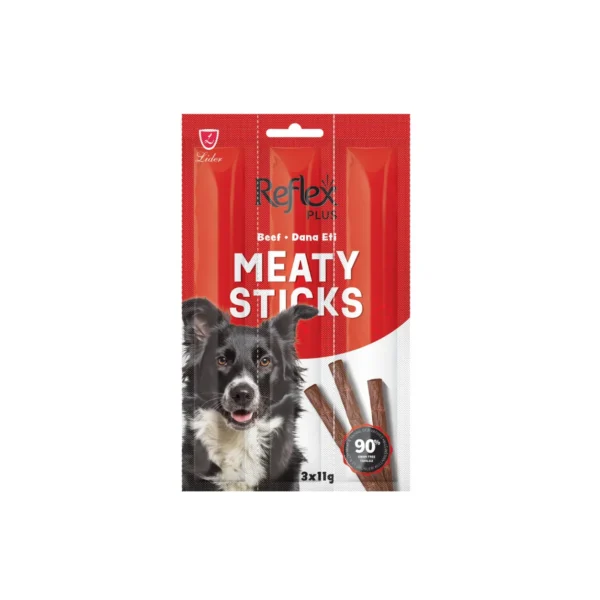 Reflex Meaty Sticks Adult Dog Treat with Beef 33 G