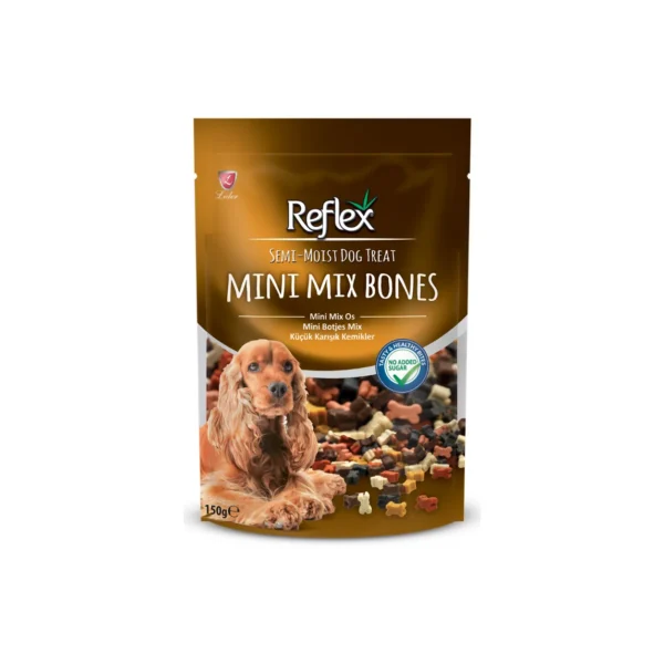 Reflex Semi-Moist Mini Bone Mix Dog Treat 150 G