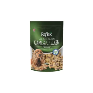 Reflex Semi-Moist Dog Treat with Chicken and Game Meat 150 G