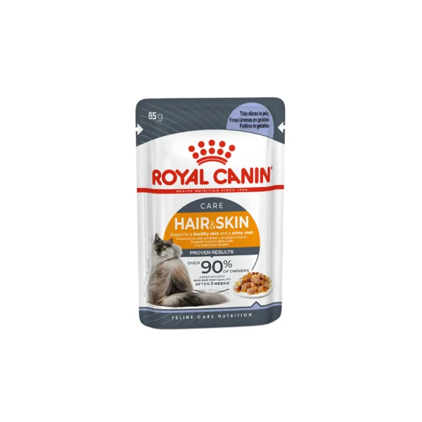 Royal Canin Hair & Skin Jelly 12x85 G (Yaş Mama)