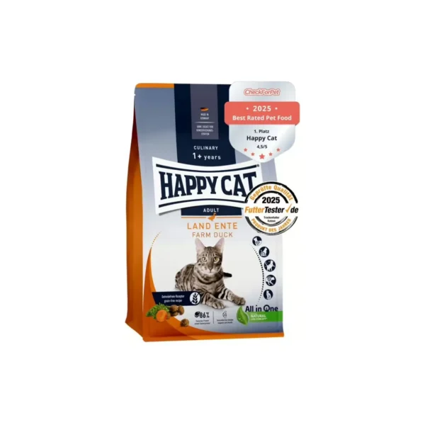 Happy Cat غذای خشک گربه بالغ Culinary Adult با اردک 300 G