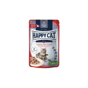 Happy Cat غذای مرطوب گربه Meat in Sauce Culinary با گوشت گاو 12x85 G