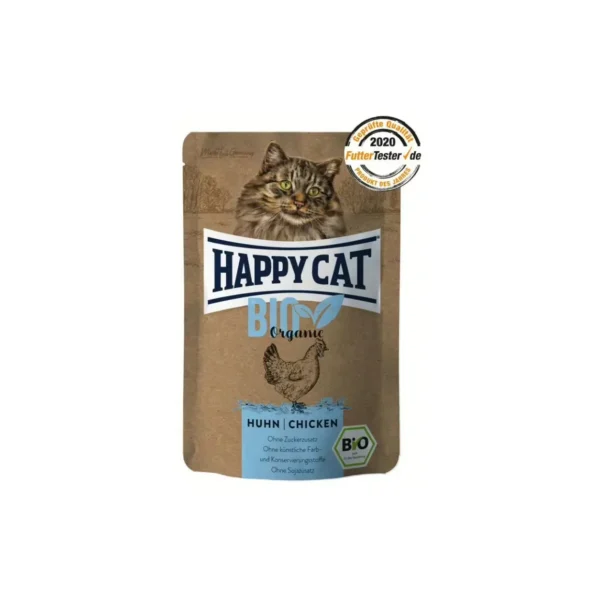 Happy Cat غذای مرطوب ارگانیک گربه Bio Organic با گوشت گاو 12×85 G