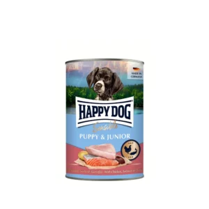 Happy Dog غذای مرطوب توله‌سگ Sensible Puppy & Junior Can Chicken, Salmon & Potato با مرغ، سالمون و سیب‌زمینی 6×200 گرم