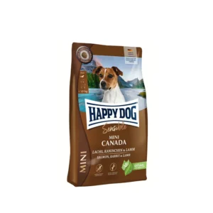 Happy Dog غذای خشک سگ بالغ Sensible Mini Canada نژاد کوچک با بره، سالمون و خرگوش 800 گرم