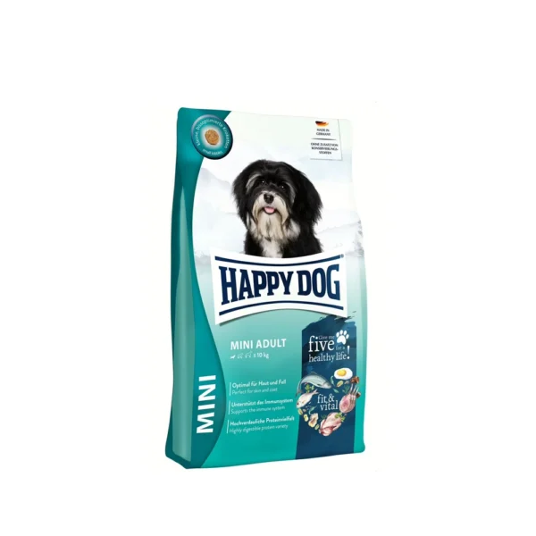 Happy Dog غذای خشک سگ بالغ fit & vital Mini Adult نژاد کوچک 300 گرم