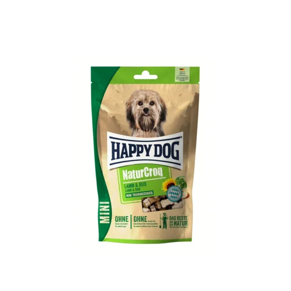 Happy Dog تشویقی سگ بالغ NaturCroq Mini Lamb & Rice Training Snack نژاد کوچک با بره و برنج 100 گرم