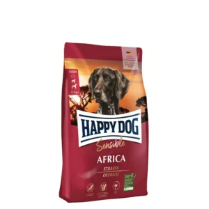 Happy Dog غذای خشک سگ بالغ Sensible Africa با شترمرغ 300 گرم