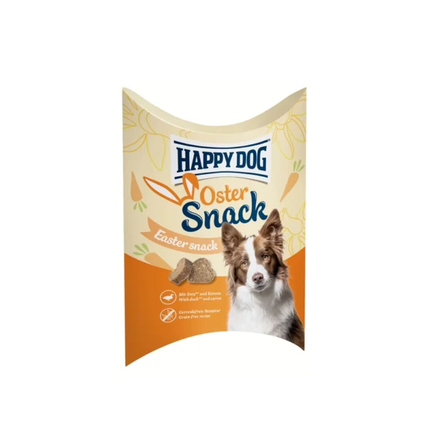 Happy Dog تشویقی سگ بالغ Easter Snack با اردک 100 گرم