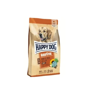 Happy Dog غذای خشک سگ بالغ NaturCroq Beef & Rice با برنج و گوشت گاو 1 کیلوگرم