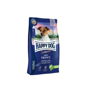 Happy Dog غذای خشک سگ بالغ Sensible Mini France نژاد کوچک با اردک 800 گرم