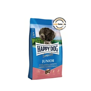 Happy Dog غذای خشک سگ جوان Sensible Junior Chicken, Salmon & Potato با مرغ، سالمون و سیب‌زمینی 1 کیلوگرم