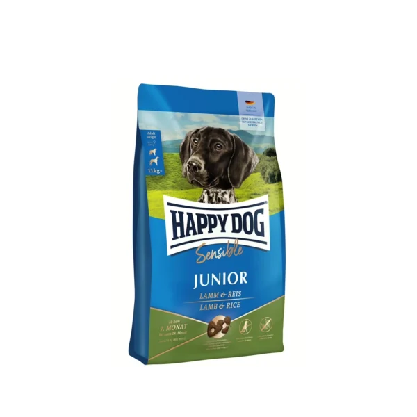 Happy Dog غذای خشک سگ جوان Sensible Junior Lamb & Rice با بره و برنج 1 کیلوگرم