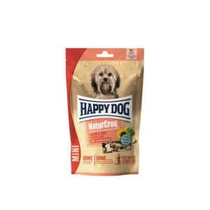 Happy Dog تشویقی سگ بالغ NaturCroq Mini Salmon & Rice Training Snack نژاد کوچک با برنج و سالمون 100 گرم
